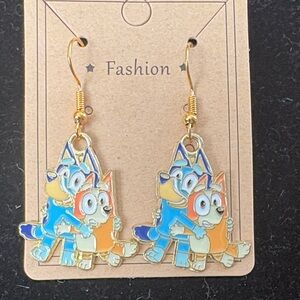 Bluey and Friend Character Earrings